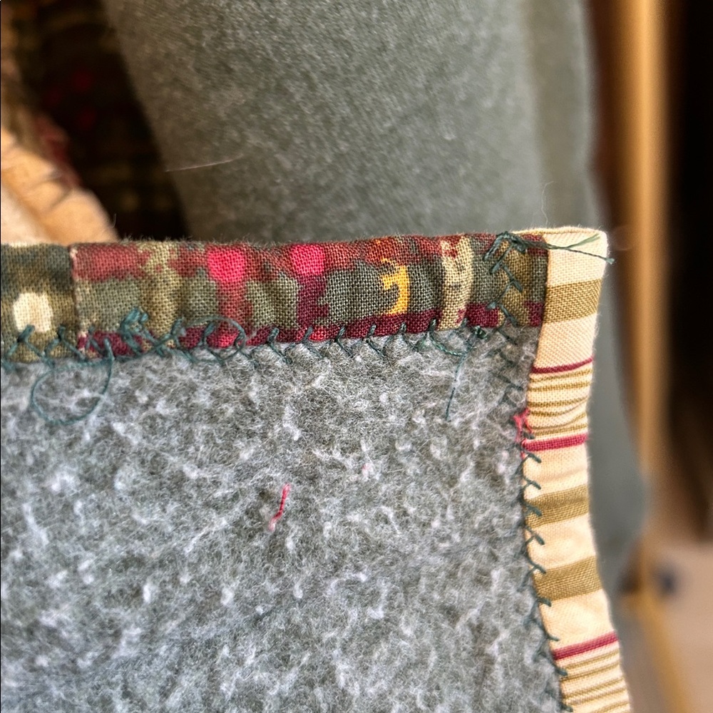 Vintage Handmade Patchwork Quilted Button Cardiga… - image 5